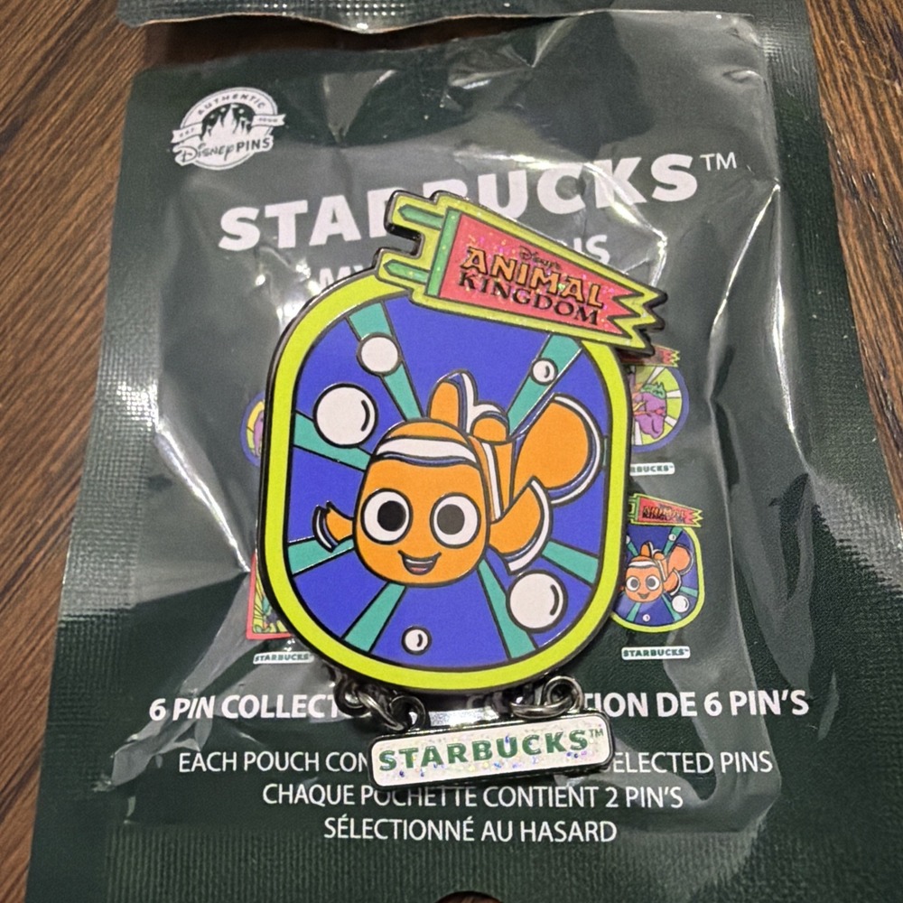 Starbucks Disney Mystery Pin Nemo Animal Kingdom 2026 Pin Only! Finding Nemo